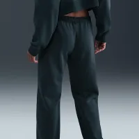 Nike Sportswear Phoenix Fleece женская Straight-Leg Sweatpants цвет зеленый