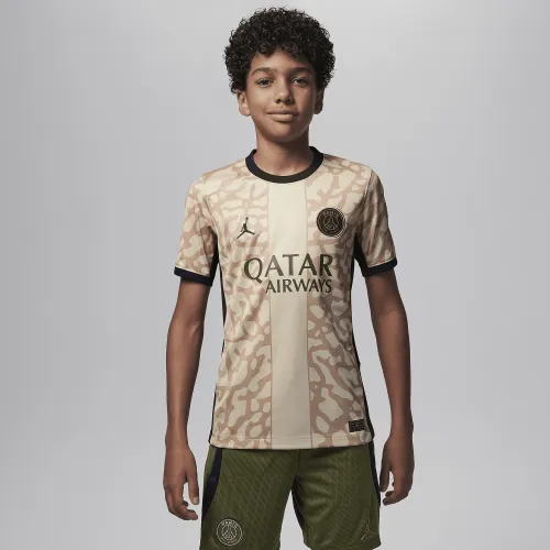 Nike Paris Saint-Germain 2023/24 Stadium Fourth Big дитячі Jordan Dri-FIT Soccer Replica Jersey колір коричневий