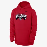 Georgia Club Fleece Big дитячі (для хлопчиків) Nike College Pullover Толстовка з капюшоном колір червоний