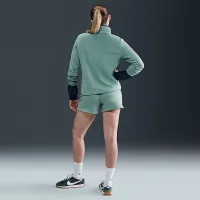 Nike Sportswear Club Fleece женская Mid-Rise шорты цвет зеленый