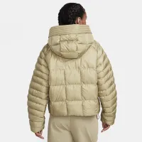Nike Sportswear Swoosh Puffer PrimaLoft® женская Therma-FIT оверсайз Hooded Куртка цвет коричневый
