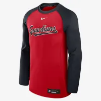 Cleveland Guardians Authentic Collection Game Time мужские Nike Dri-FIT MLB Pullover Crew цвет красный