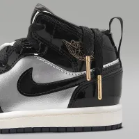 Nike Jordan 1 Mid SE Little детские Кроссовки цвет черный