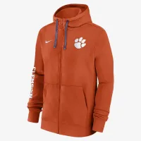 Clemson Tigers Sideline Team Issue мужские Nike College Full-Zip Толстовка с капюшоном Orange