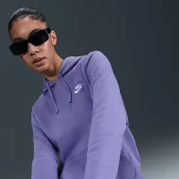 Nike Sportswear Club Fleece жіноча Pullover Толстовка з капюшоном колір фіолетовий