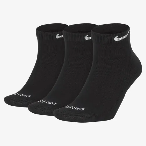 Nike Everyday Plus Cushioned тренувальні Low шкарпетки (3 пар) колір чорний