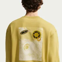 Nike SB Fleece Skate Crew колір коричневий