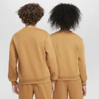 Nike Sportswear Club Fleece Big детские свитшот цвет коричневый