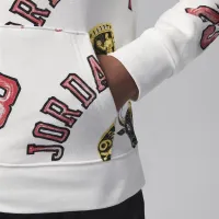 Nike Jordan MJ Essentials Big детские Printed Pullover Толстовка с капюшоном цвет белый