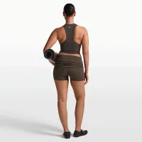 NikeSKIMS Ribbed Seamless женская Racerneck Tank Top цвет коричневый