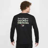 Nike Miler чоловічі Dri-FIT UV Long-Sleeve Running Top колір чорний
