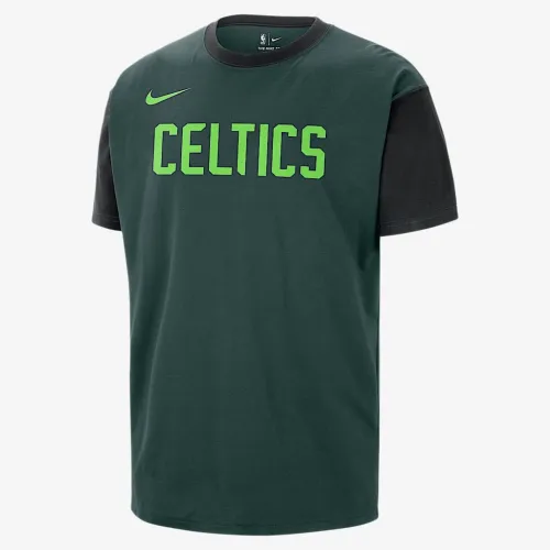 Boston Celtics Courtside City Edition мужские Nike NBA футболка цвет зеленый