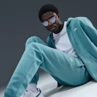 Nike Club мужские Cuffed Brushed Fleece Pants синий