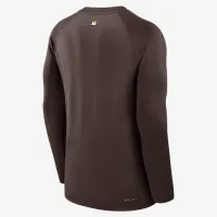 San Diego PaКостюм Authentic Collection Game Time мужские Nike Dri-FIT MLB Pullover Crew цвет коричневый