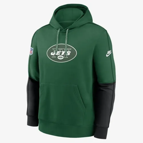 New York Jets Logo Team Issue Club чоловічі Nike NFL Pullover Толстовка з капюшоном колір чорний