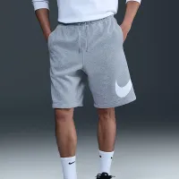 Nike Club чоловічі Fleece шорти колір сірий