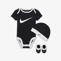 Nike Baby (6-12M) Bodysuit, Hat and Booties Box комплект колір білий