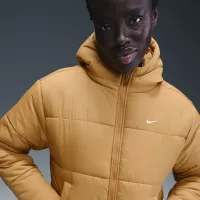 Nike Sportswear Classic Puffer жіноча Therma-FIT Loose Hooded Куртка колір коричневий