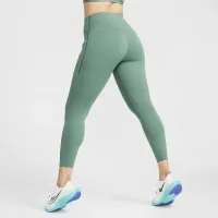 Nike Universa жіноча Medium-Support З високою талією 7/8 лосіни з кишенямиколір зелений