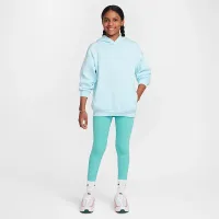 Nike Sportswear Club Fleece Big детские оверсайз Pullover Толстовка с капюшоном синий