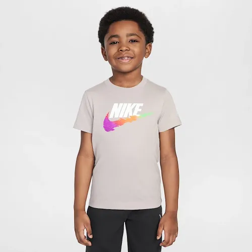 Nike Little дитячі Brandmark Swoosh футболка колір сірий