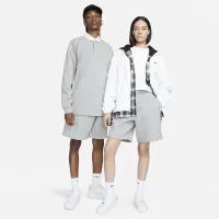 Nike Solo Swoosh Fleece шорты цвет серый