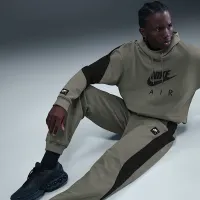 Nike Air мужские Fleece Joggers цвет зеленый