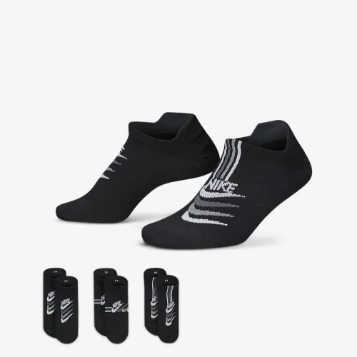 Nike Everyday Plus Lightweight женская No-Show тренировочные носки (3 пары) многоцветный