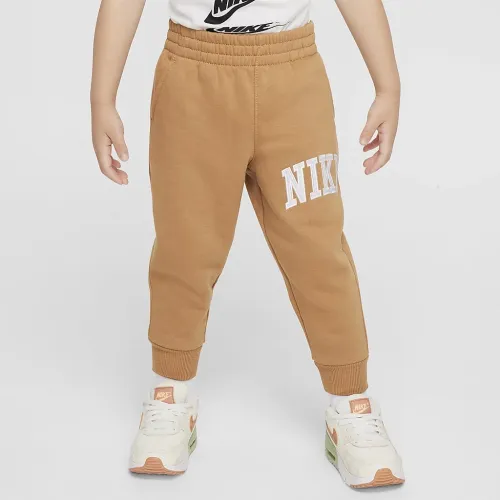 Nike Sportswear Club Toddler Applique Fleece Pants колір коричневий