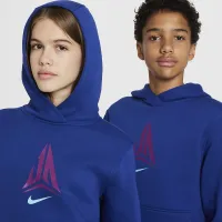 Nike Ja Big дитячі Pullover баскетбольні Толстовка з капюшоном блакитний