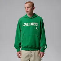 Nike Jalen Hurts мужские Fleece Толстовка с капюшоном цвет зеленый