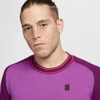 NikeCourt Heritage чоловічі Short-Sleeve Tennis Top колір фіолетовий