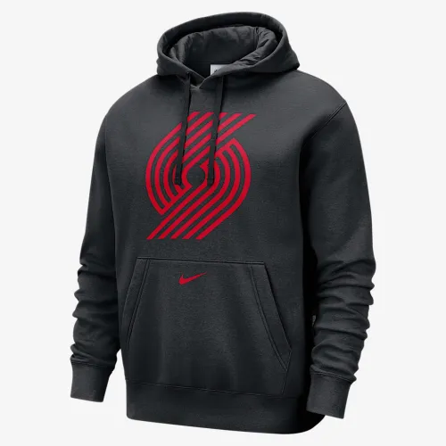 Portland Trail Blazers Club City Edition чоловічі Nike NBA Fleece Pullover Толстовка з капюшоном колір чорний