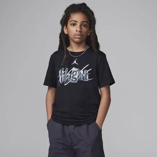 Nike Jordan Big детские Flight Team футболка цвет черный
