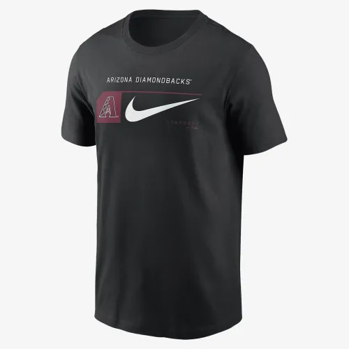 Arizona Diamondbacks Team Swoosh Lockup чоловічі Nike MLB футболка колір чорний