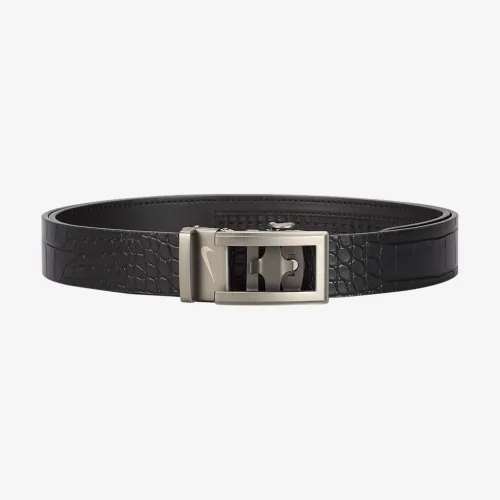 Nike чоловічі Custom-Fit Croco для гольфу Belt With Ultralight Buckle колір чорний