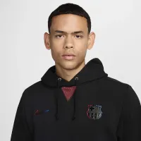 FC Barcelona Standard Issue Away чоловічі Nike Dri-FIT Soccer Pullover Толстовка з капюшоном колір чорний