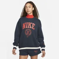 Nike Sportswear Phoenix Fleece Heritage женская оверсайз Crew-Neck свитшот синий