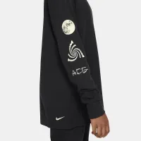 Nike ACG Big детские Loose Waffle Long-Sleeve Top цвет черный