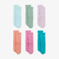 Nike Dri-FIT Performance Basics Little дитячі Crew шкарпетки (6 пар) блакитний