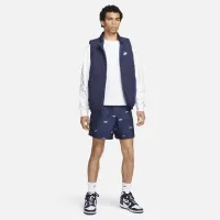 Nike Club мужские Woven Allover Print Flow шорты синий