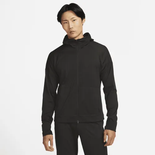 Nike Yoga Dri-FIT мужские Full-Zip Jersey Толстовка с капюшоном цвет черный
