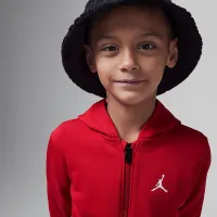 Nike Jordan Brooklyn Fleece Toddler 2-Piece Full-Zip Толстовка с капюшоном набор цвет черный