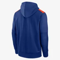 New York Mets Authentic Collection чоловічі Nike Therma MLB Pullover Толстовка з капюшоном блакитний