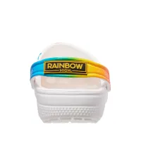Шлёпанцы Crocs Classic Clog Rainbow High 208117-90H - Белые