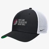 Portland Trail Blazers 2024/25 Rise Icon Edition Nike NBA Trucker Cap цвет черный