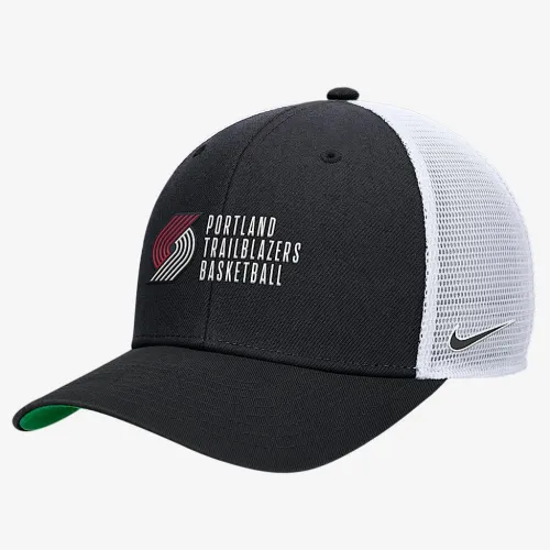 Portland Trail Blazers 2024/25 Rise Icon Edition Nike NBA Trucker Cap цвет черный