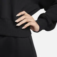 Nike Sportswear Phoenix Fleece женская Cropped V-Neck Top цвет черный