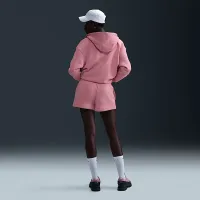 Nike Sportswear Phoenix Fleece женская С высокой Талией Loose шорты Pink