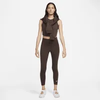 Nike Sportswear Classic жіноча З високою талією 7/8 лосіни колір коричневий